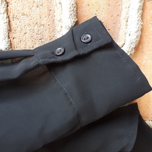 Buffalo David Bitton Sheer Black Button Down Shirt - Picture 6 of 10